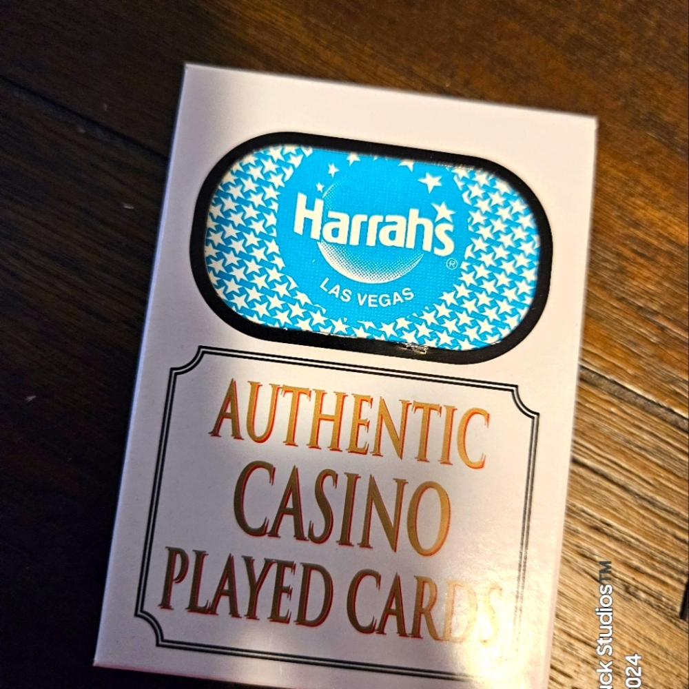 Harrahs Casino Played Cards Hotel Las Vegas Deck of Cards